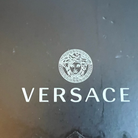 Versace all black brand new slippers. - Picture 4 of 11